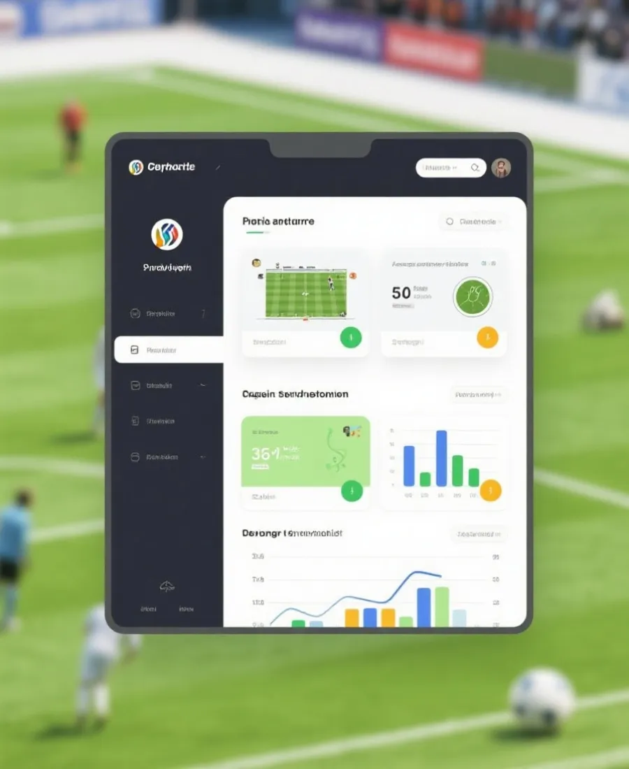 移动端赛事追踪与数据查看界面示意